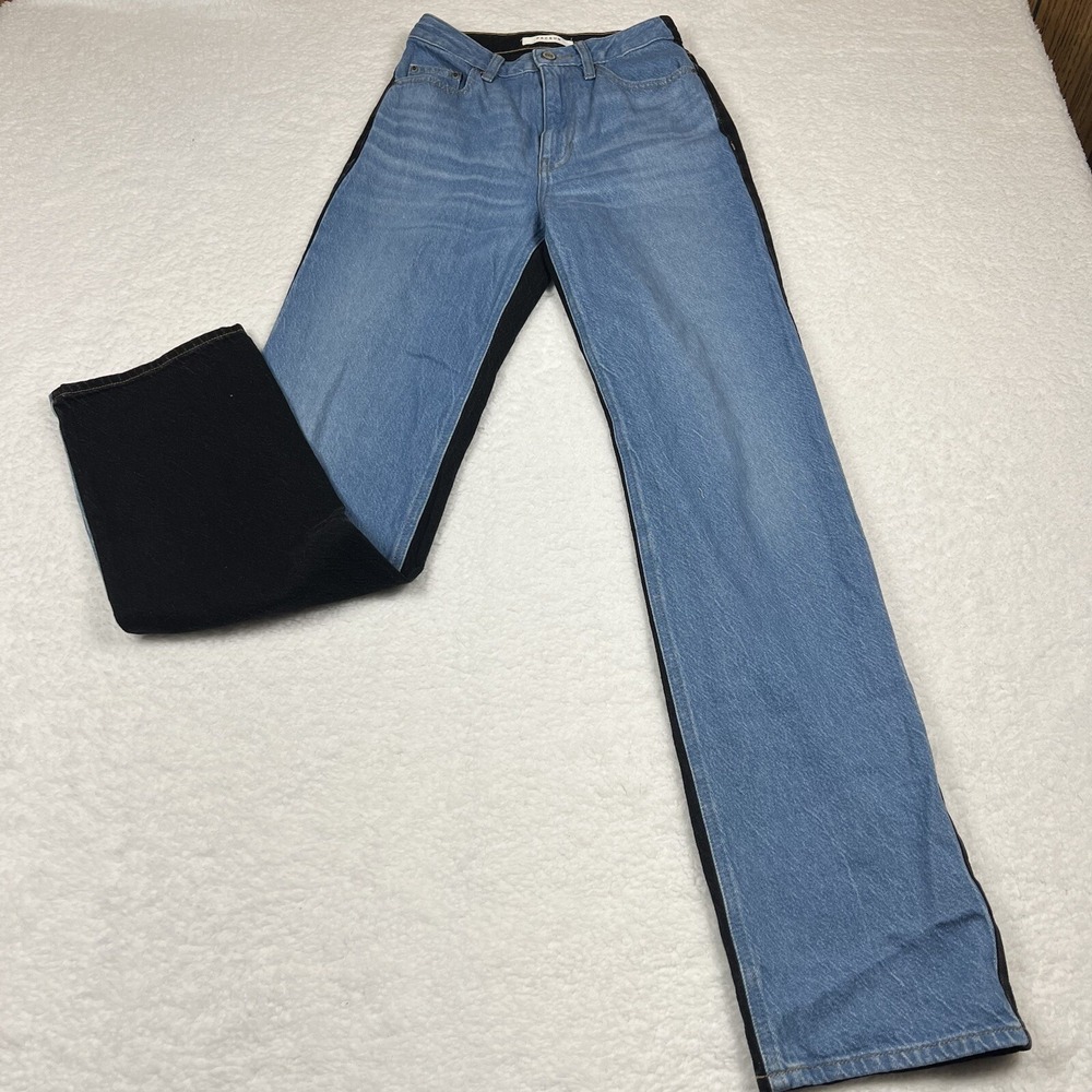 Pacsun 90s Boyfriend High Rise Two Tone Jeans Womens Size 24 x 31 Blue Black